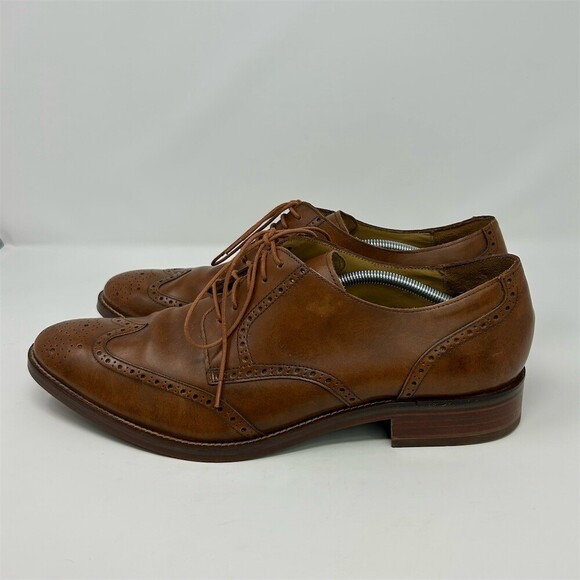 Cole Haan Men\'s Brown Wingtip Brogue Oxford Dress Shoes Lace-Up Classic Size 14 main image 13
